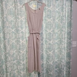 Lazy Sunday beige tan dress. Medium
